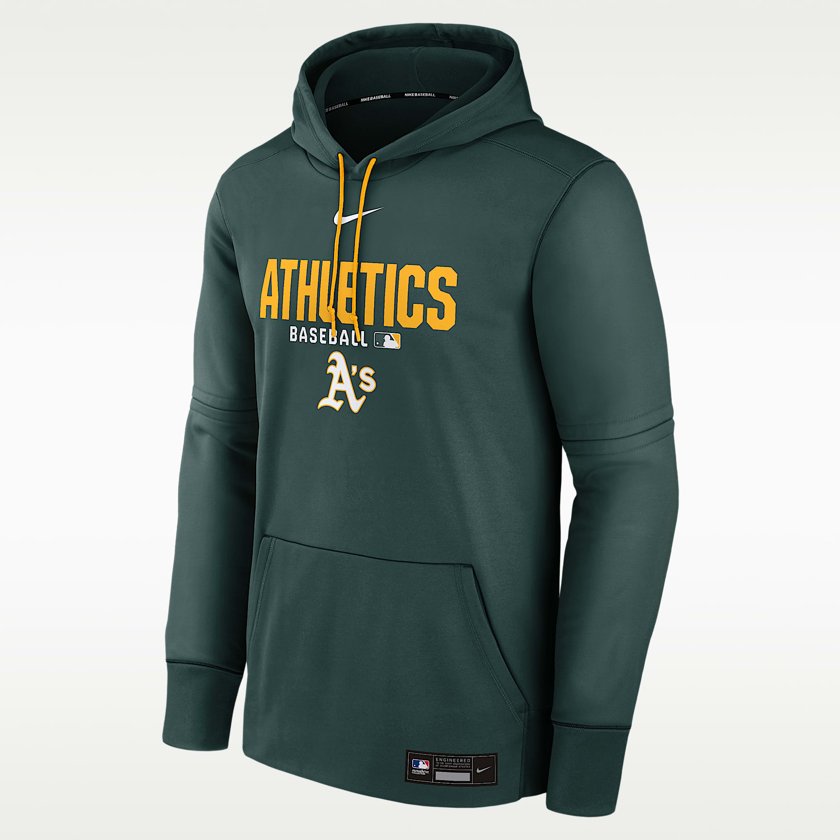 Athletics Authentic Collection Men's Nike Therma MLB Pullover